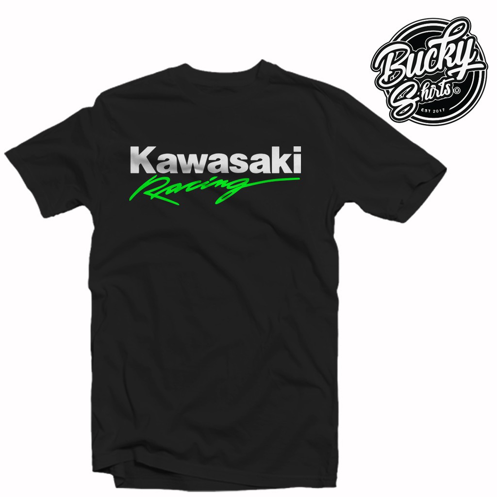 Áo phông in hình Kawasaki Racing Shirt mẫu mới lạ