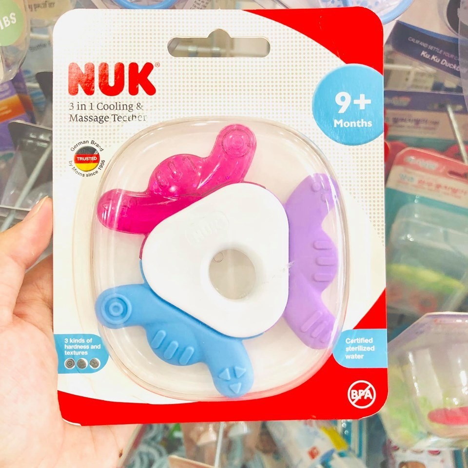 Gặm nướu NUK cho bé 3in1 và Lạnh 9m+