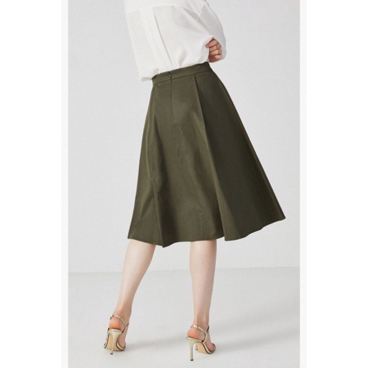 Chân váy kaki phối voan Vero Moda auth