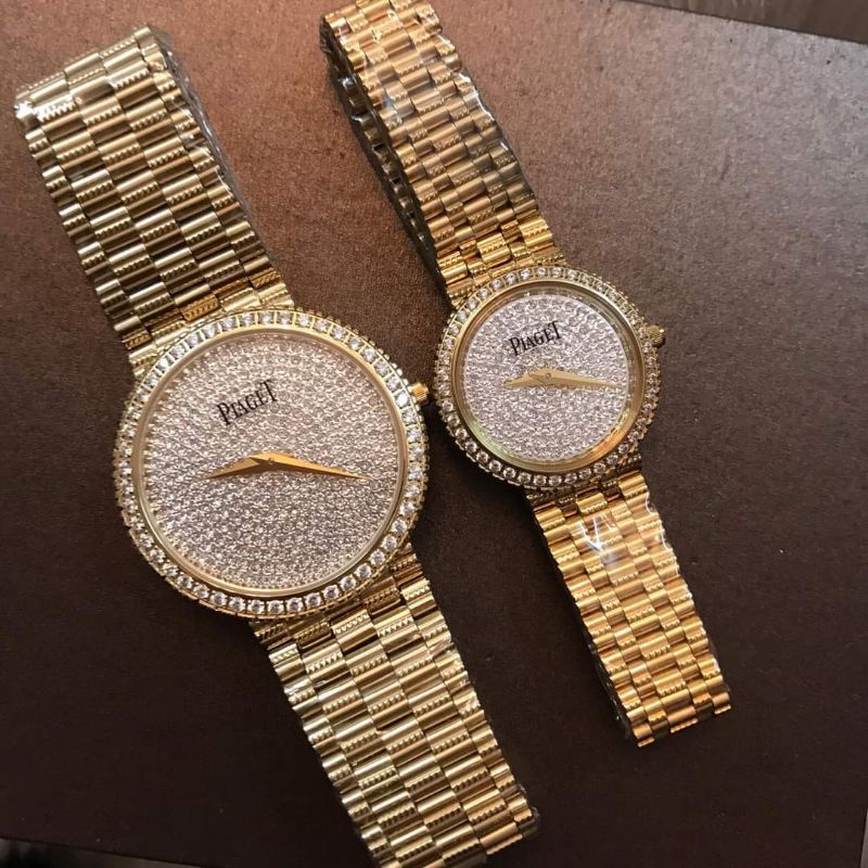 Đồng Hồ Nữ Piaget đính đá mặt tròn