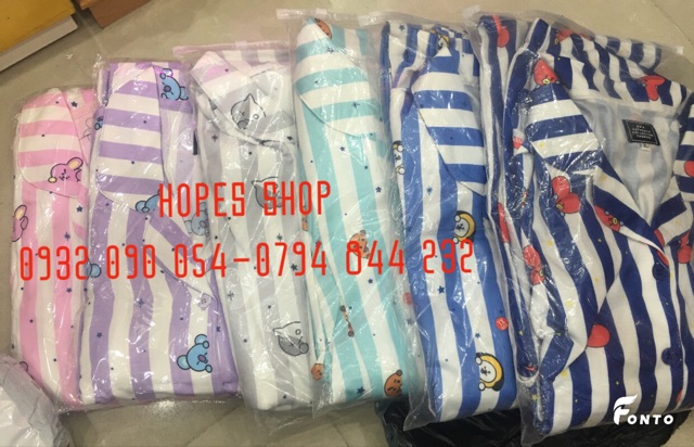 (ORDER 20 NGÀY) PIJAMA BT21 DÀI