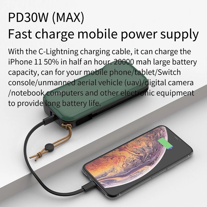 Sạc dự phòng 20000mAh PD 30W Kiêm Củ sạc tường IDMIX Mr Charger APOLLO CH08 PD 65W 1C-1A