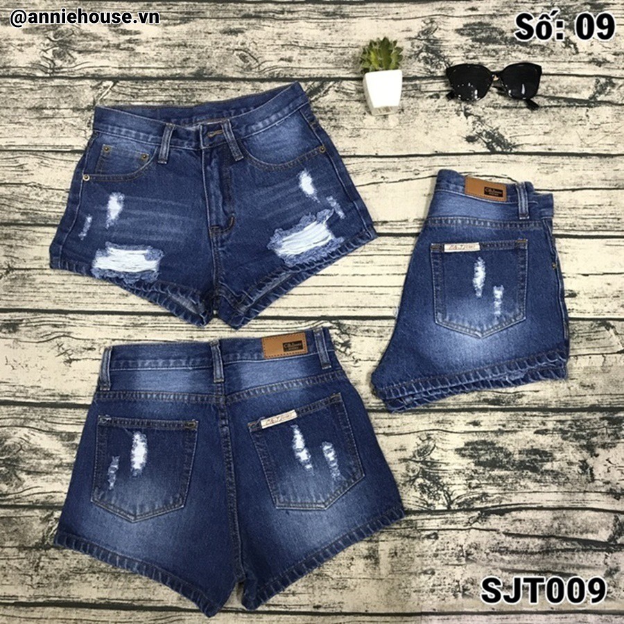 [Video + ảnh thật] Quần short jean nữ C&J Jeans Thái Lan SJT09 - SJT14  | Shopee Việt Nam