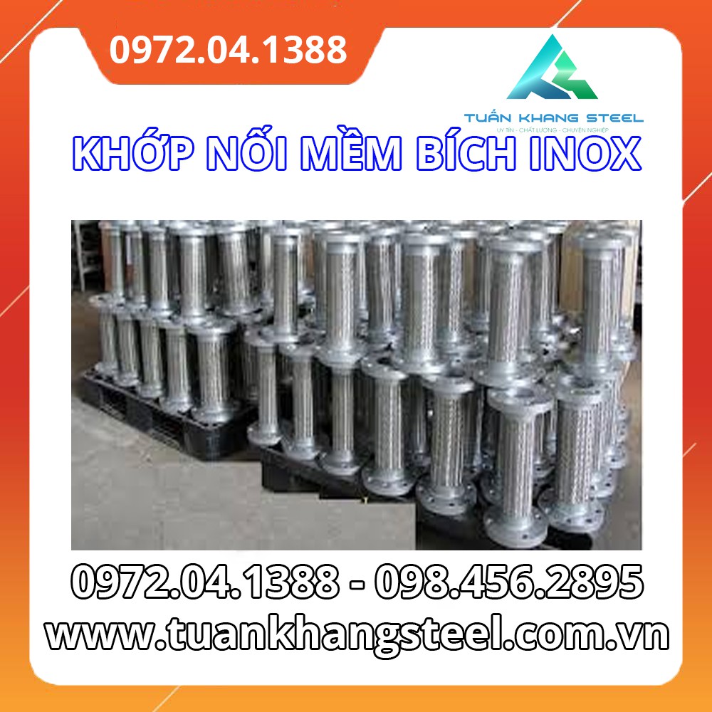 Khớp nối mềm Inox mặt bích