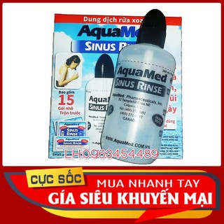 Bình Rửa Mũi AquaMed 240ml Kèm 15 Gói Muối