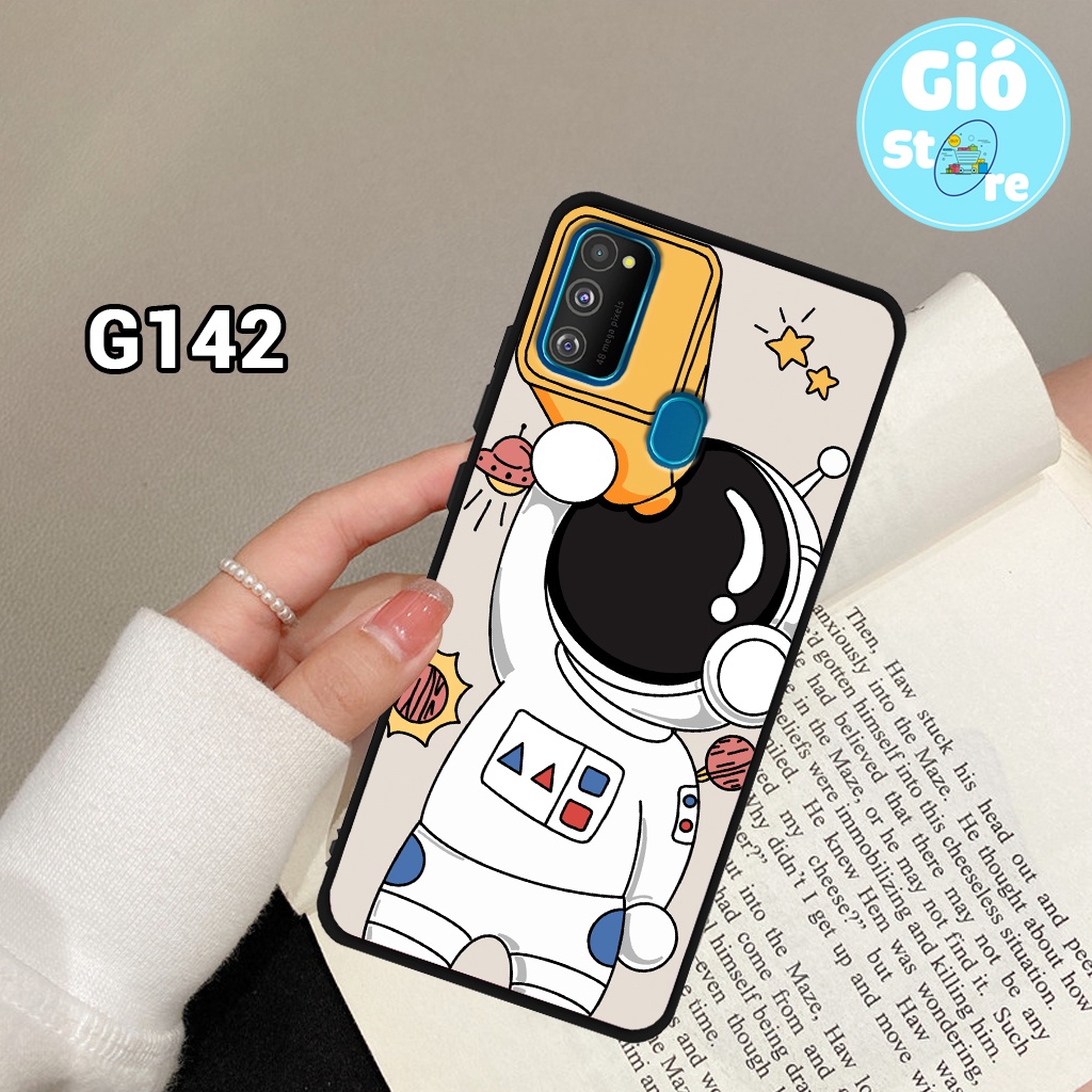 Ốp lưng SAMSUNG M21/ M30S/ A21S - Ốp điện thoại SAMSUNG in hình vũ trụ, phi hành gia,lưng nhựa cứng viền dẻo