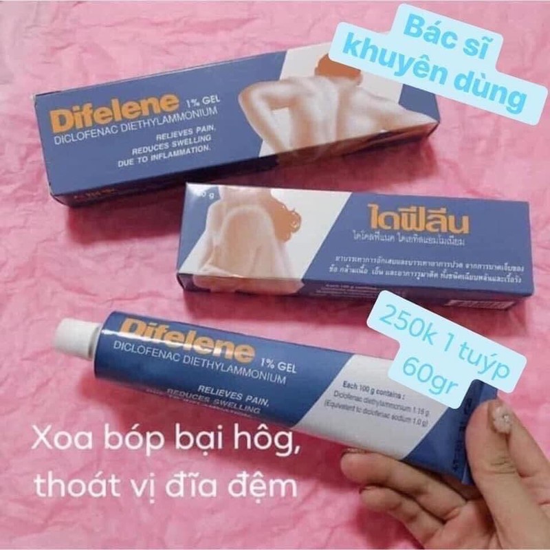 DẦU MASSAGE BÔI THOÁT VỊ ĐỊA ĐỆM DIFELENE 100G THÁI LAN CHÍNH HÃNG - 8394