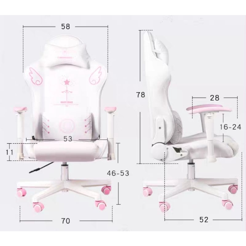 Ghế gaming, live streamer hồng chính hãng nhập khẩu