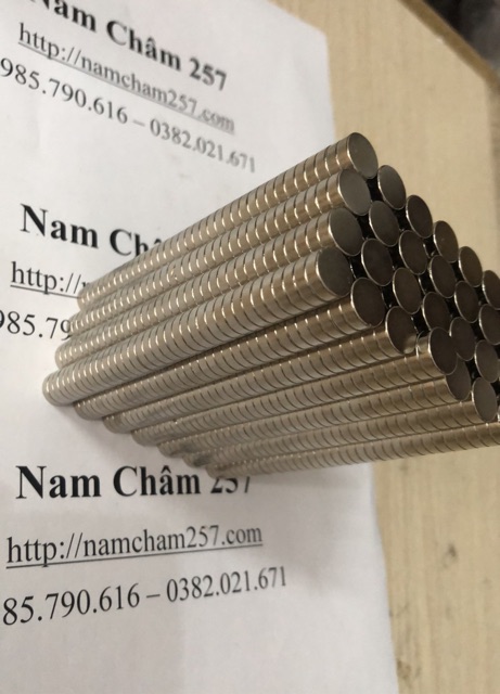 [Xả Kho] Nam châm viên 10*3mm, loại nam châm trắng đất hiếm lực hút mạnh