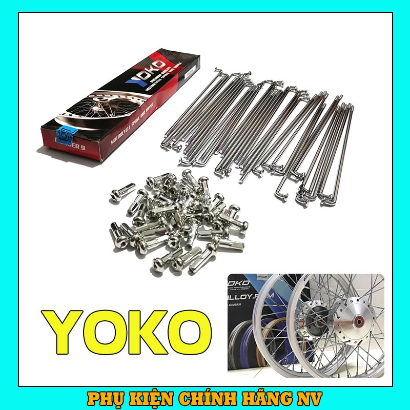 Căm Yoko mạ crom chính hãng gắn mọi dòng xe máy size 149, 157, 184 full hộp