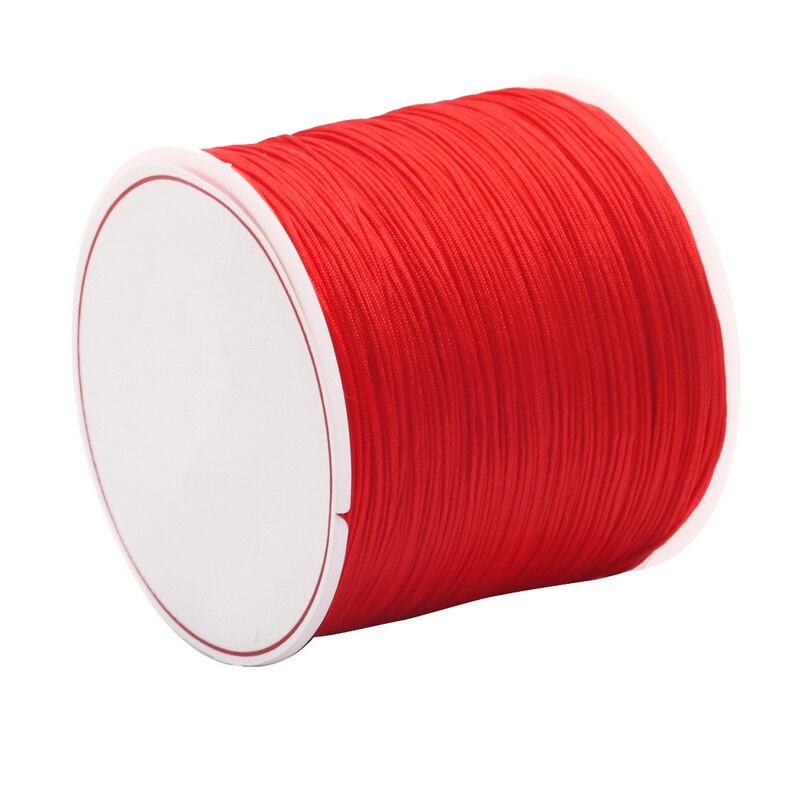 Cuộn chỉ nylon đỏ 0.2-2mm chuyên dụng dành cho làm trang sức