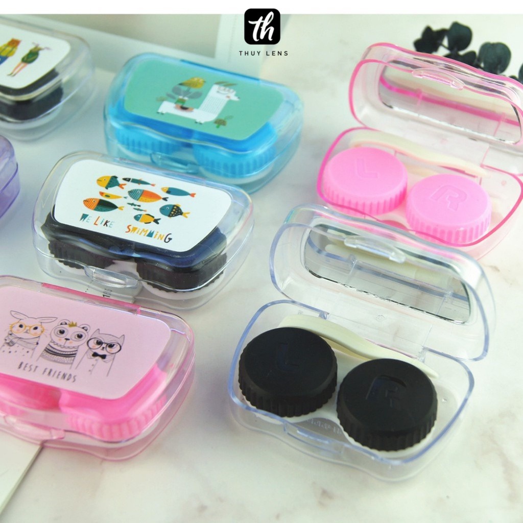 Hộp đựng kèm dụng cụ gắp THÚY LENS cho kính áp tròng