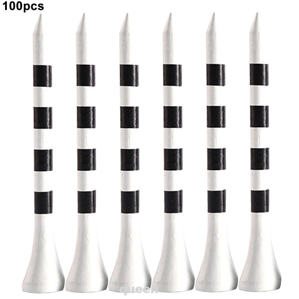 100pcs/set Lawn Club Bamboo Outdoor Sports Training Aids Kids Adults Cutting Practice 7cm 8.3cm Golf Tees