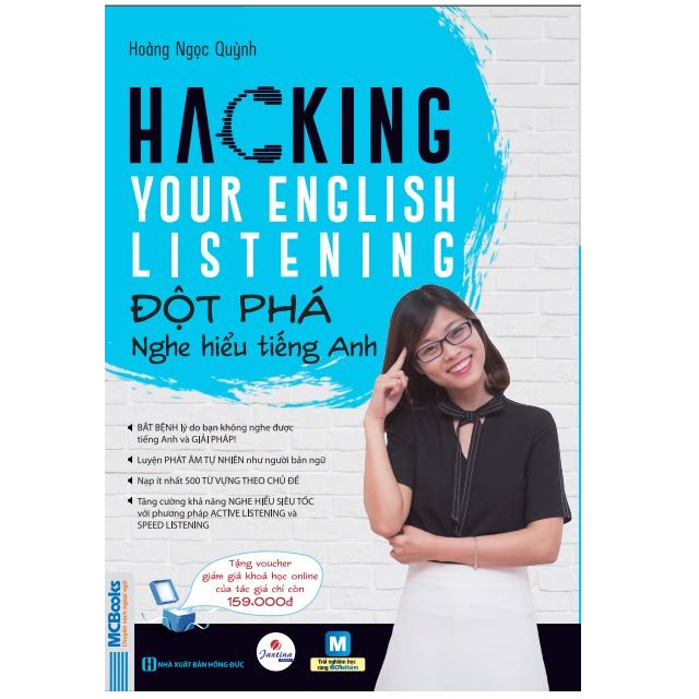 Sách - Hacking your English Listening - Đột phá nghe hiểu tiếng Anh Tặng Kèm Khóa Học Online