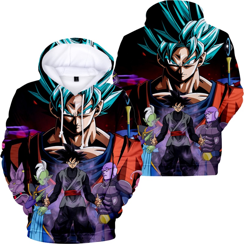 Áo hoodie Dáng Rộng In Hình goku Thời Trang Nhật Bản Cho Nam Nữ