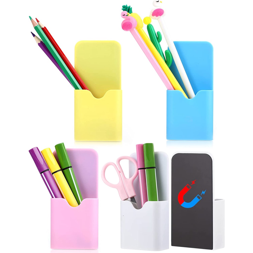 Giá Đỡ Bút Đánh Dấu Cốc / Bảng Trắng Từ Tính Tiện Dụng Cho Tủ Lạnh / Văn Phòng / Trường Học
