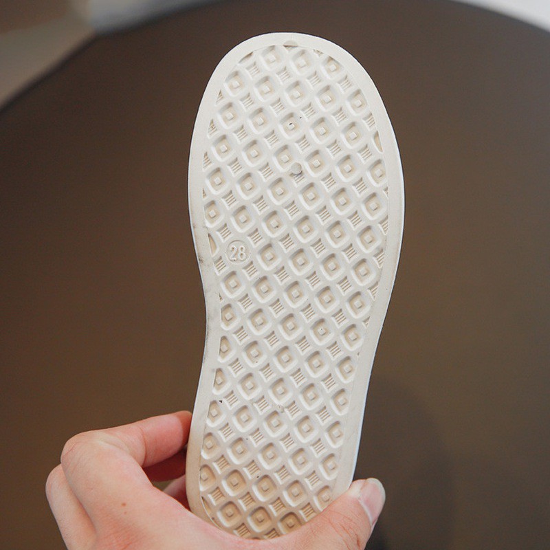 Giày thể thao bằng vải canvas màu trơn độc đáo thời trang xuân hè cho bé