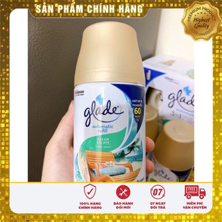 Máy xịt thơm phòng tự động GLADE, hương thơm dịu nhẹ, thay lõi 269ml
