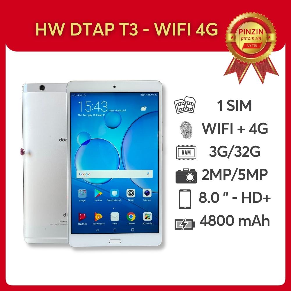 MÁY TÍNH BẢNG HUAWEI DTAP T3, MATEPAD T 10S WIFI 4G HỌC ONLINE CHƠI GAME - PINZIN MOBILE