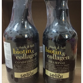 Cặp dầu gội và xả Biotin Collagen phục hồi tóc của Italia