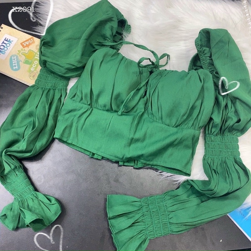 ÁO CROPTOP CÚP NGỰC CỔ U