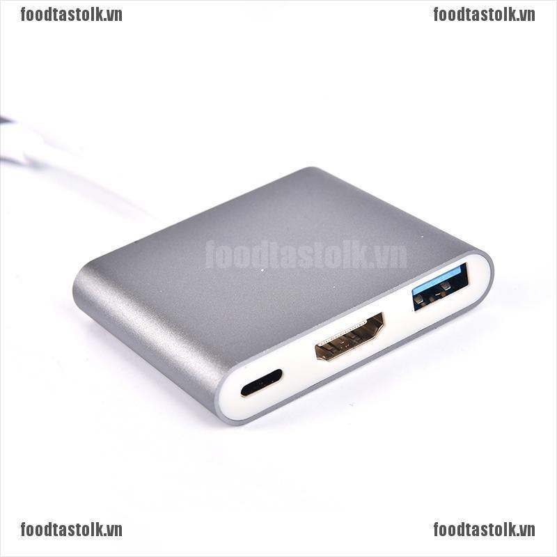 < Hot > 4k Usb 3.1 Hub Type-C Sang Usb 3.0 / Hdmi / Typec Female