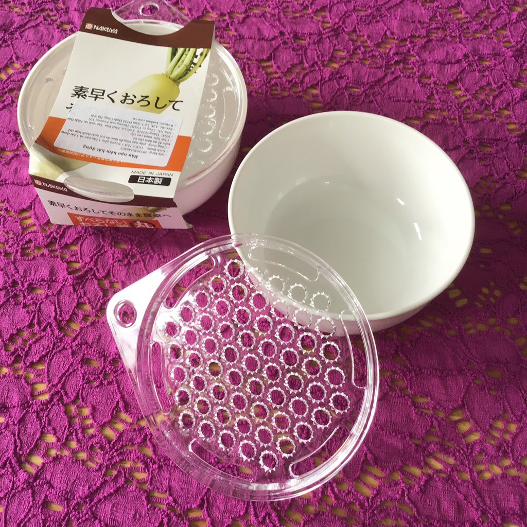 Bàn nạo rau, củ quả kèm bát đựng Nakaya Hàng Nhật nội địa