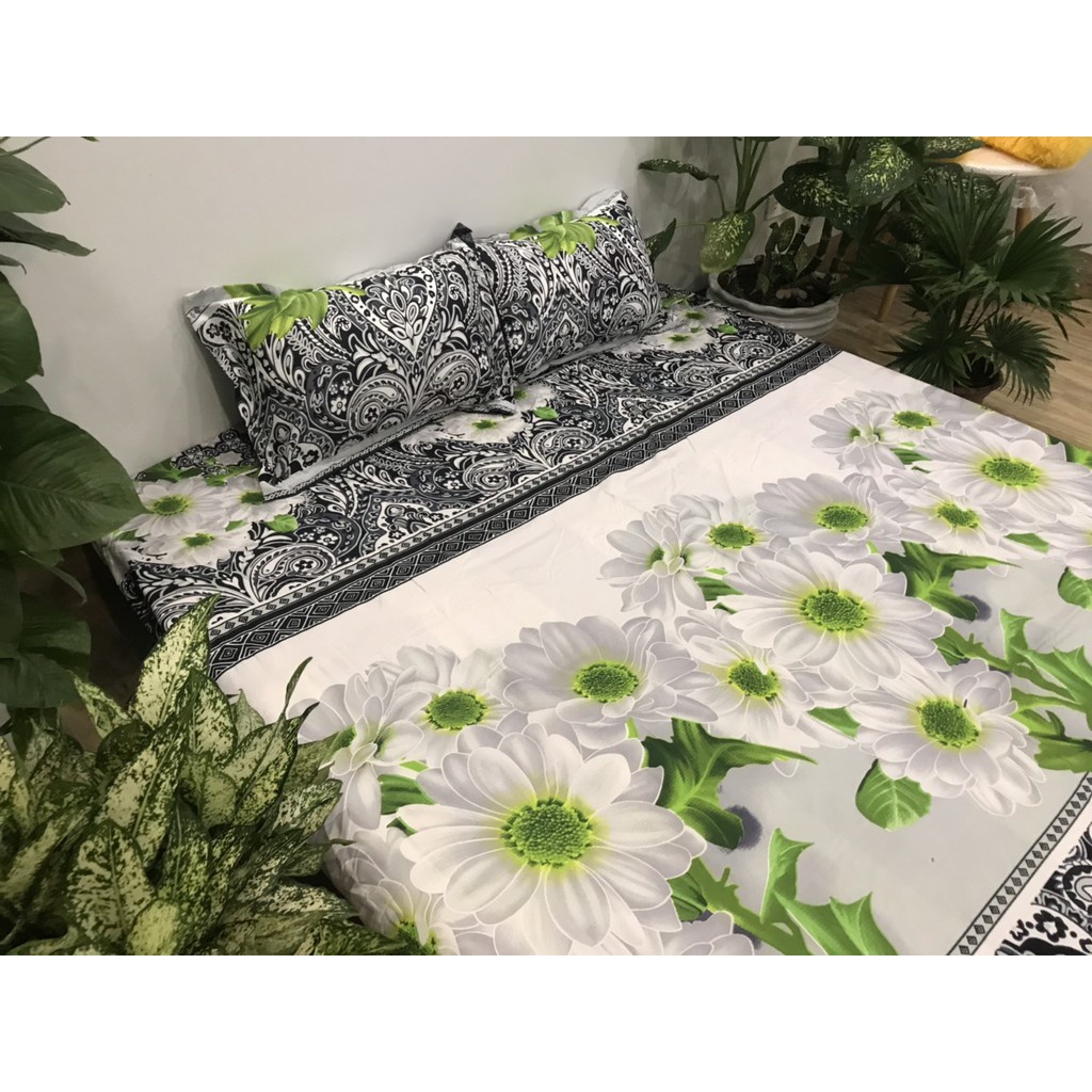 (HCM) Bộ ra giường Drap Nệm Cotton Poly 3 Món 1m2 1m4 1m6 1m8 2m2 ( Ga trải giường + 2 áo gối ) - Bộ Ga Gối  GC21-Gc30 | BigBuy360 - bigbuy360.vn