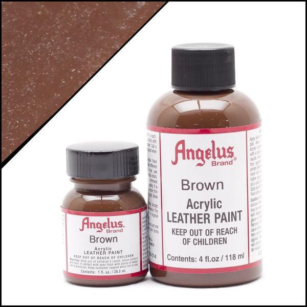 Màu Angelus Acrylic Leather Paint vẽ trên chất liệu da, vải - Màu Brown