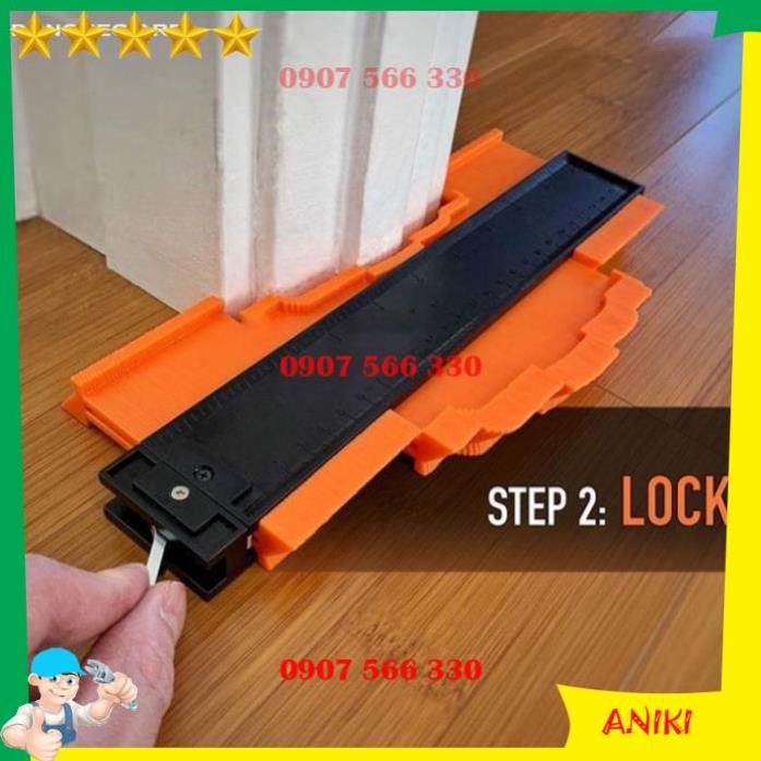 Thước sao chép hình dạng đa năng - Thước cắt góc gạch dụng cụ lấy dấu ốp lát xây dựng QE078