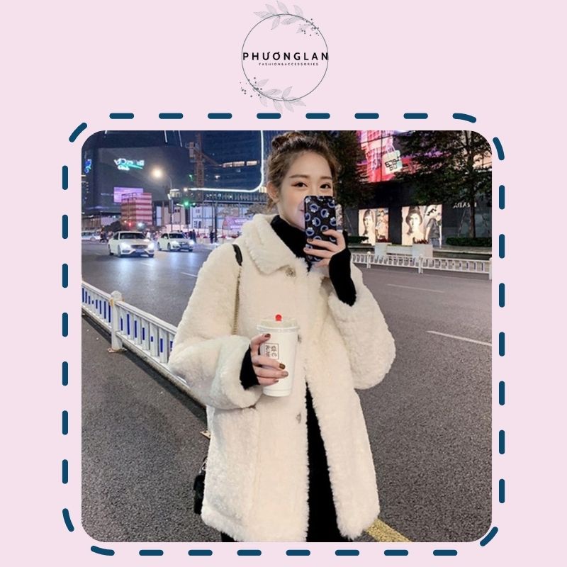 Set váy 🌸 Set đồ nữ 2in1 váy dài áo lông cừu màu kem thu đông tiểu thư sang chảnh dành cho nữ style Hàn Quốc | BigBuy360 - bigbuy360.vn