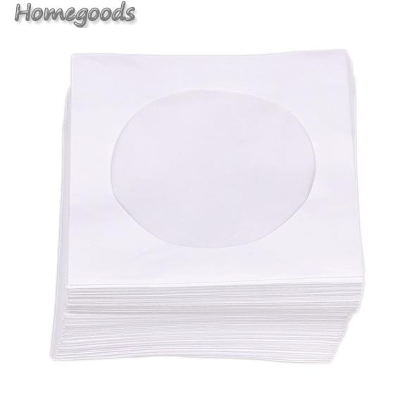 Goods-hot Vỏ đựng đĩa CD DVD bằng giấy trắng mini 95 cái