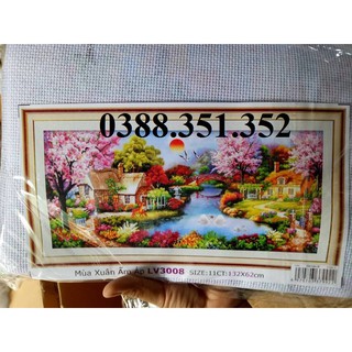 Tranh thêu chữ thập Mùa Xuân Ấm Áp LV3008 132*62cm