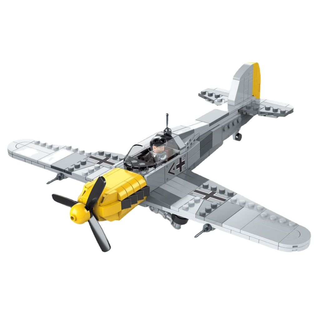414 Mô Hình Máy Bay Chiến Đấu MOC WW2 BF-109 ME-109 Mới