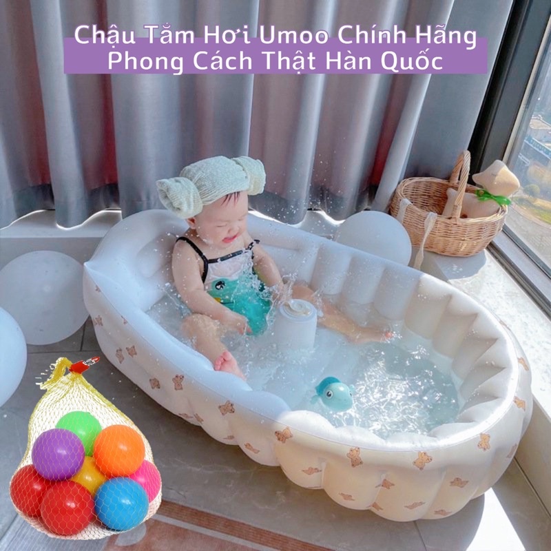 [Rẻ Vô Địch] Chậu Tắm Phong Cách Hàn Quốc Umoo Cho Bé