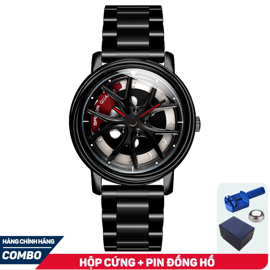Đồng hồ Nam Sanda P1025 Mặt Xoay 360 Dây Thép
