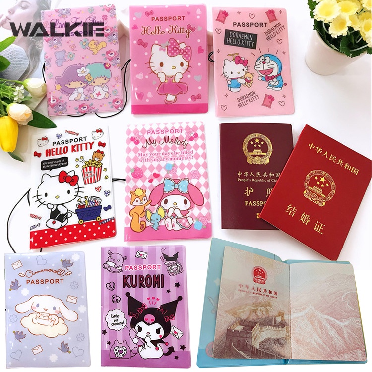Vỏ Bọc Hộ Chiếu In Hoạt Hình Cinnamoroll Chống Thấm Nước