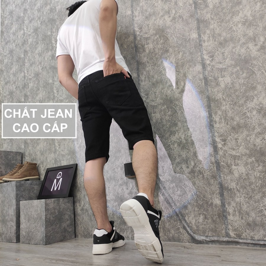 Quần short jean nam TS169 vải chất đẹp không phai màu đẹp Tronshop