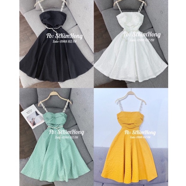 Đầm gấm 2 dây cườm thiết kế sang trọng( Ảnh shop chụp 100%) | BigBuy360 - bigbuy360.vn