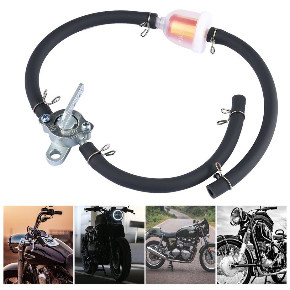 Bộ Lọc Nhiên Liệu + Ống Lọc + Ống Dẫn Cho Xe Mô Tô Địa Hình Atv Suv