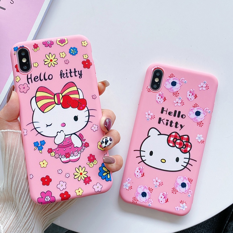 Ốp Lưng Silicone Họa Tiết Hoạt Hình Hello Kitty Thời Trang Cho Oppo F1S A59 A59S