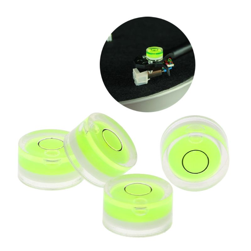Set 4 Bong Bóng Tròn Màu Xanh Lá Độ Chính Xác Cao 15x8mm Chuyên Dụng Cho Máy Quay Đĩa Vinyl