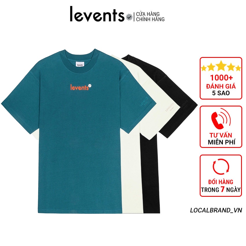 Áo thun Levents Popular Logo Tee basic tay lỡ form rộng vải Cotton cao cấp - Thời trang nam nữ Unisex
