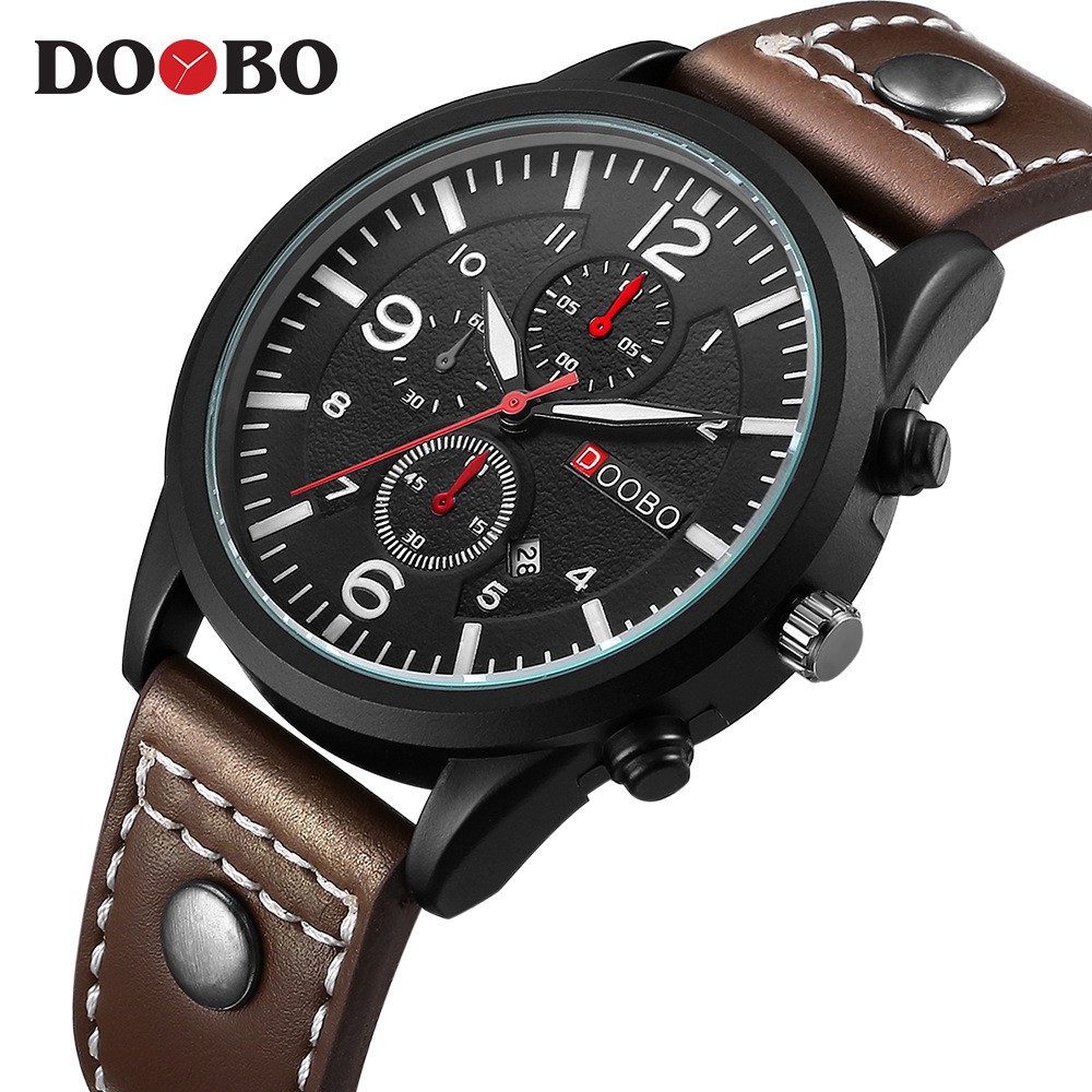 ĐỒng Hồ Nam Lịch Ngày DOOBO DO9866 JAPAN Dây Da Cao Cấp | BigBuy360 - bigbuy360.vn