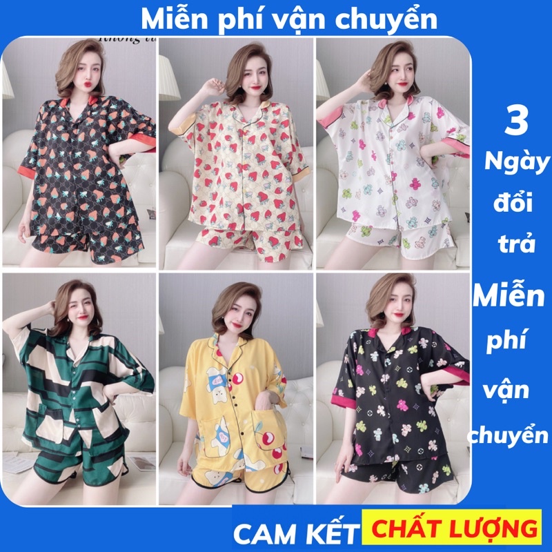 Bigsize 45-100kg D01 đồ ngủ đồ bộ pijama mặc nhà chất lụa manggo, lụa hàn cao cấp