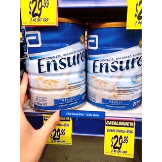  Sữa Ensure Úc 850g vanilla