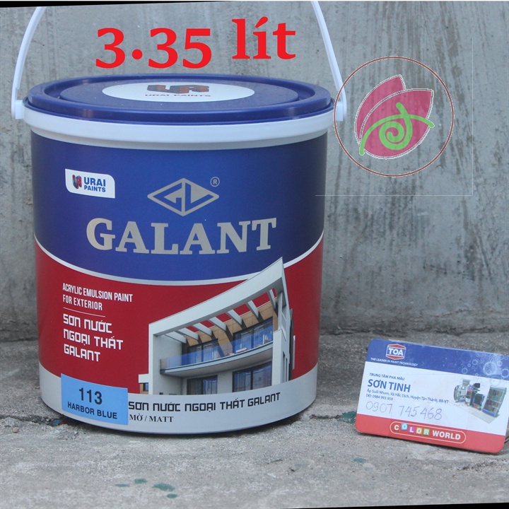 Sơn nước ngoại thất Galant màu xanh da trời 113 3.35 Lít