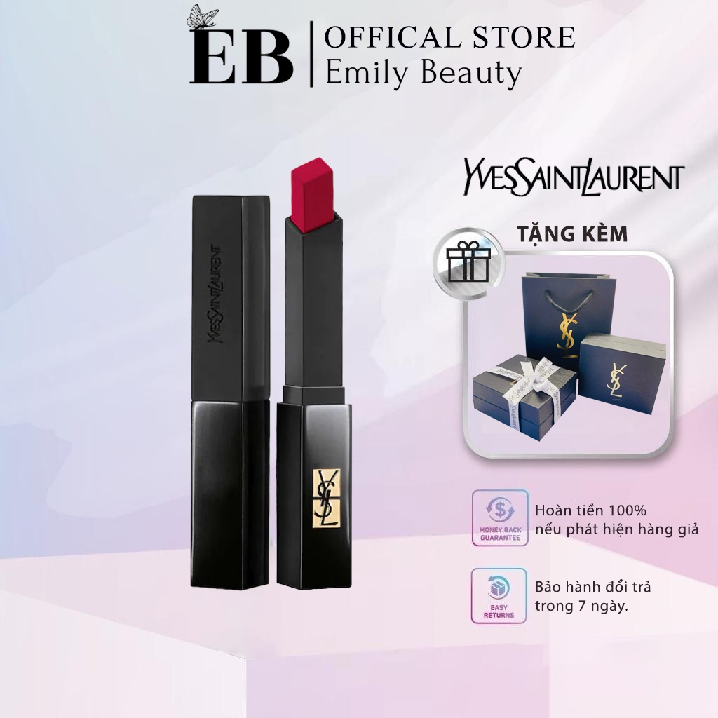 Son YSL The Slim Velvet Radical Chính Hãng full box - dòng son mịn lì thời thượng