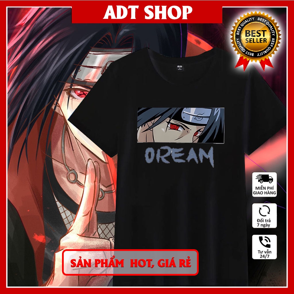Áo thun Sasuke Uchiha Itachi naruto unisex nam nữ đẹp giá rẻ anime manga mẫu HOT bán chạy