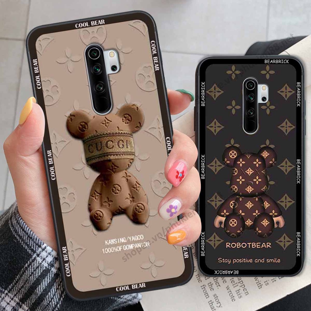 Ốp Xiaomi Redmi Note 8 / Note 8 Pro bear, k@ws thương hiệu phong cách ốp lưng thời trang cao cấp